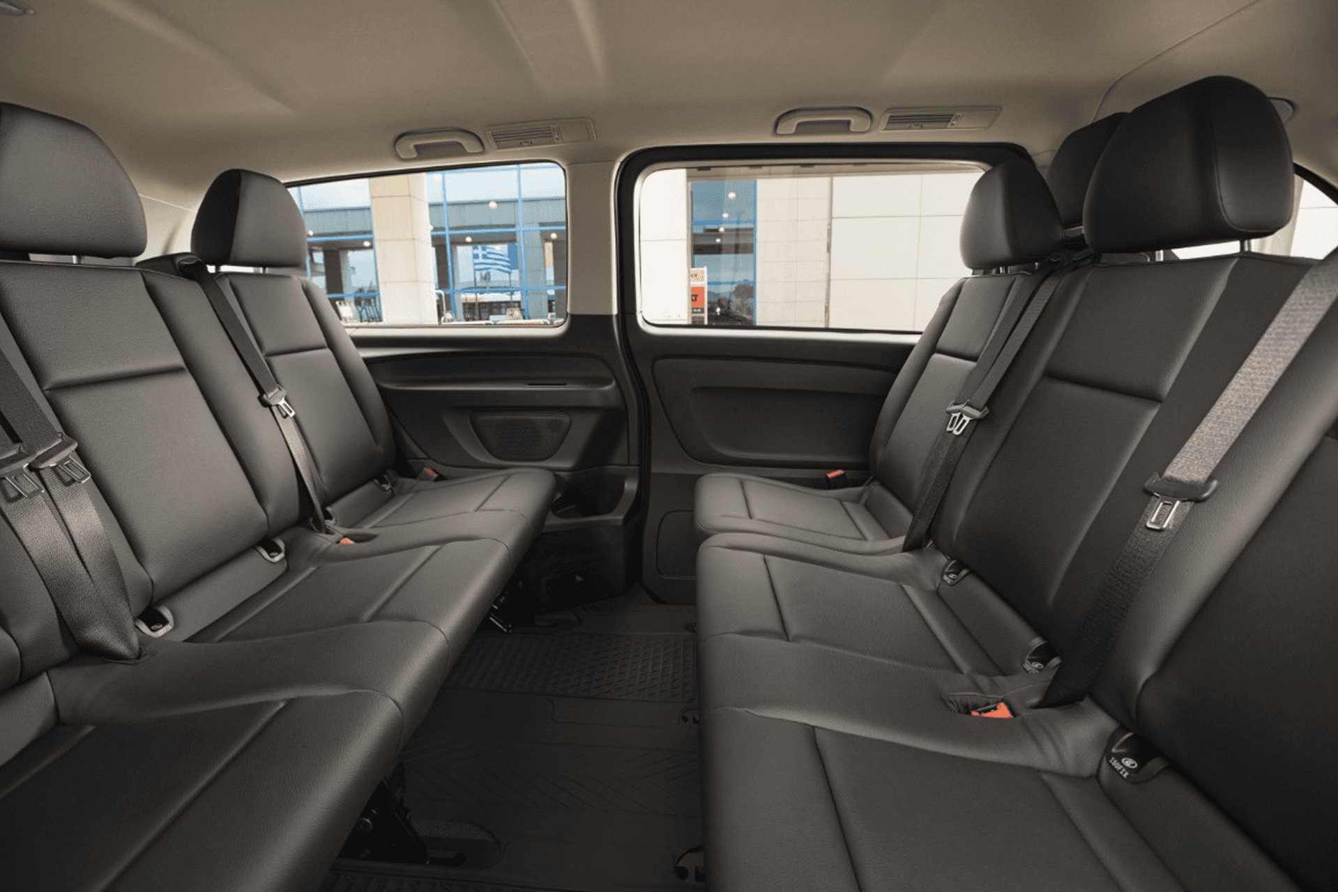 Inside the van